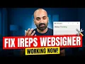 Fix Failed to Open Websigner Error iREPS Login Process Websigner Not Working Solution