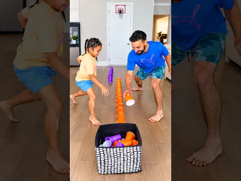 Quien Ganara esta Carrera de Vasos Danny VS Melanie #shorts