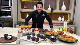 المطعم مع الشيف محمد حامد أرز مكرمل بالدجاج مويست كب كيك عصير الـ 3 طبقات 
