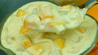 I combined coconut and mangoes, the result is incredibly delicious! Easy homemade dessert