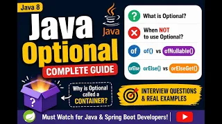 Java 8 Optional Class Complete Tutorial Common Mistakes Interview Questions Spring Boot