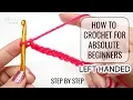 HOW TO CROCHET LEFT HANDED FOR ABSOLUTE BEGINNERS EPISODE ONE Bella Coco Crochet
