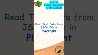 Playwright Tutorial Read Test data from JSON File Parameterize Tests