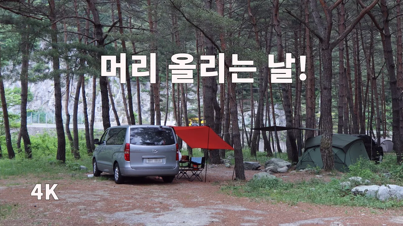 캠핑하다 5,6번 나갔어요. 정선 노지 캠핑. 여행. 청태산 자연휴양림. 정선 아리랑시장 맛집 サムネイル