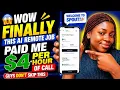 SPOUT PAID ME 4 PER HOUR JUST TO ANSWER CALLS CREATE ACCOUNT TODAY AND EARN FROM HOME