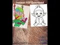 Toddler Joy Digital Coloring Pages For Adult and Kids