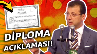 Ekrem İmamoğlu'ndan FLAŞ Diploma Açıklaması! Yıllar Önce Diploma Hakkında Bunları Söylemişti!