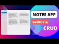 SwiftUI Building Notes App SwiftData CRUD macOS 14 Xcode 15