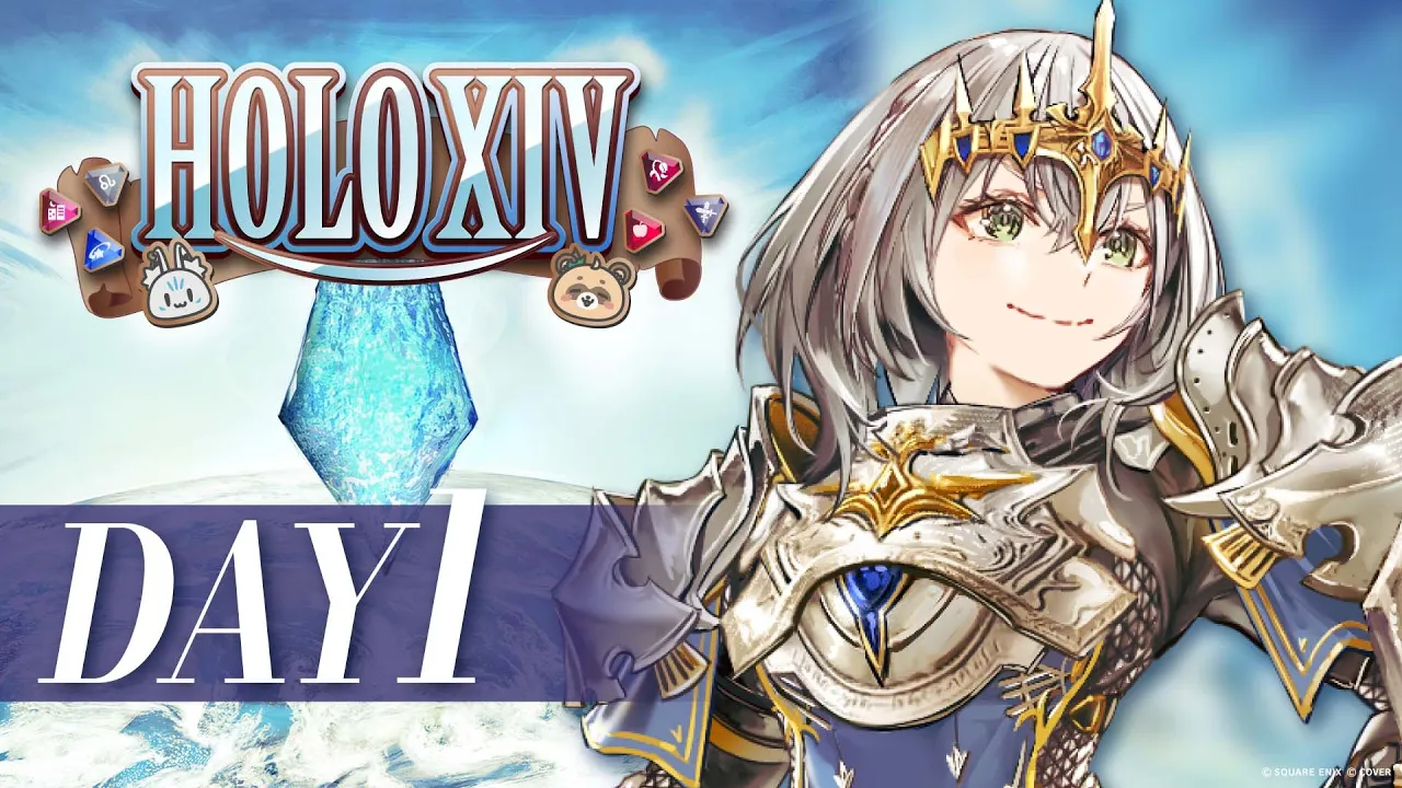 【FINAL FANTASY XIV】FF14初見太郎！ナイトはタンクらしい？！ホロメンと一緒に極タイタン討滅戦を目指すぞ?【#HOLOXIV 白銀ノエル視点】