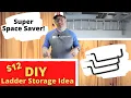 DIY Ladder Storage Idea for 12 How to install Bluehawk ladder hooks