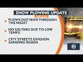 Snow plowing update