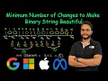 Minimum Number of Changes to Make Binary String Beautiful Leetcode 2914