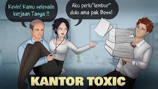 KANTOR TOXIC - si RAJIN Dapat Kerjaan, PENJILAT Dapat Jabatan | Kartun Animasi Drama Kerja