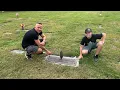 The grave of Travis the chimp and Sandra herold with a special guest