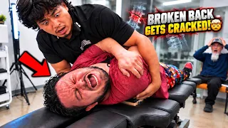 **FRACTURED SPINE** FINALLY CRACKS AFTER 2 YEARS! 😭 | Emotional Chiropractic Reaction | Dr Tubio