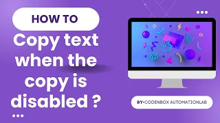 How to copy text from a site when it doesn t allow Copy Text Right-Click Disabled