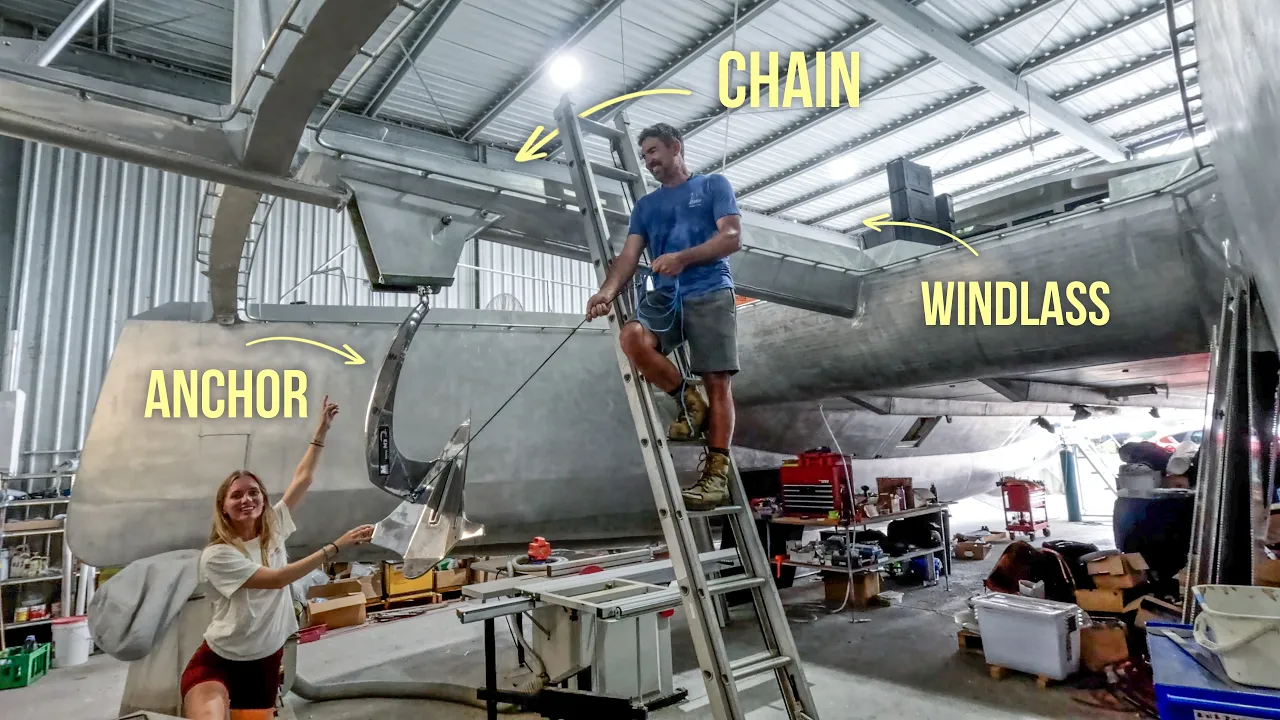 Complete Anchoring Setup: Every Choice Explained  🛠️ Aluminum Catamaran Build Pt 53