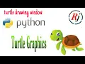Python Turtle Graphics hindi -how to create a pyhton turtle drawing window turtle python graphics