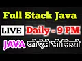 Full Stack Java LIVE New Live Series Started On Aadiandjava Freshers