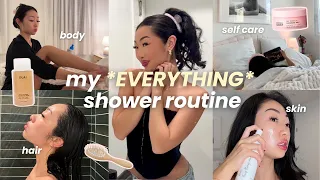 the ultimate everything shower routine skincare haircare bodycare shave routine
