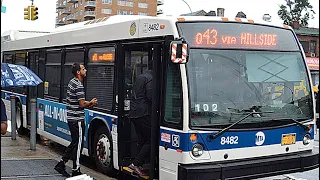 Q43 Rush Bus Announcements to Jamaica LIRR Vianova NSS Happy New Year Day