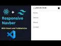 How to make a responsive navbar with react js and tailwind CSS React js and tailwind CSS tutorial