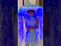 A glowing jellyfish costume