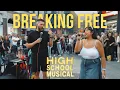 This HIGH SCHOOL MUSICAL street performance will blow your mind!! | BREAKING FREE (with Luke Silva)