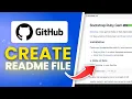 How To Create Readme File For Github Full Guide