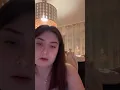 Routines sexy ladies before sleep with bra black and big boobs