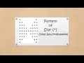 Pattern of Star in Java Programming Language Pattern22