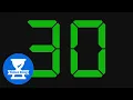 Large Green LED 30 Second Countdown Timer With Alarm