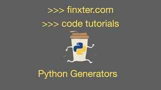 Python Generators Generator Comprehension