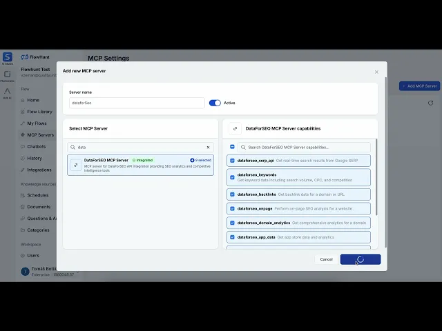Thumbnail for DataForSEO MCP Server Integration