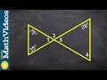 How to determine all the missing angles of two triangles ex 3