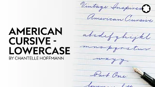 American Cursive - Lowercase by Chantelle Hoffmann