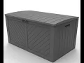 Suncast 134 Gallon Peppercorn Plastic Deck Box Assembly Review Easy DIY