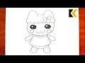 How To Draw Chamametchi Draw Tamagotchi Pix Characters Easily