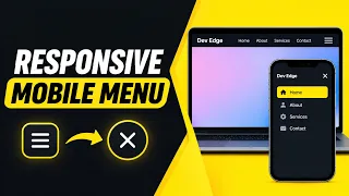 Learn to Build a Responsive Navbar HTML CSS JavaScript for Beginners