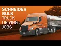 Schneider Tanker truck driving jobs