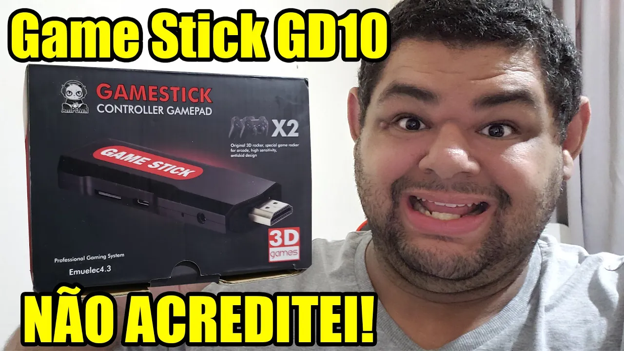 O MELHOR GAME STICK DE 2023! GAME STICK GD10 da AMPOWN! BARATO E RODA TUDO!
