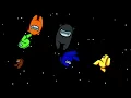 AMONG US SPACE BACKGROUND WITH ASTRONAUTS WITH WITH 60FPS