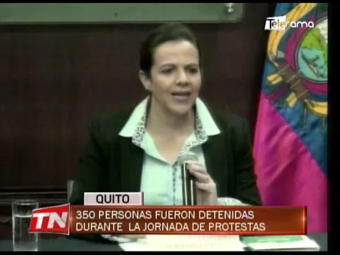 350 personas fueron detenidas durante la jornada de protestas