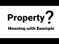 Property Meaning Example Definition EWM-English Word Meaning English Word In-depth Mean Example