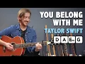 The EASIEST Taylor Swift Song You Belong With Me Guitar Tutorial