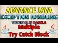 JAVA Exception Handling Bangla Tutorials 46 - Multiple Try Catch Block