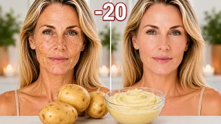 Just 1 Tbsp of Potato Erases 20 Years From Your Face! Anti-Aging Face Mask