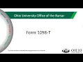Ohio University Form 1098-T