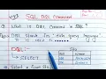 DQL Commands in SQL Oracle Database