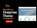 Onepress Theme Customization WordPress